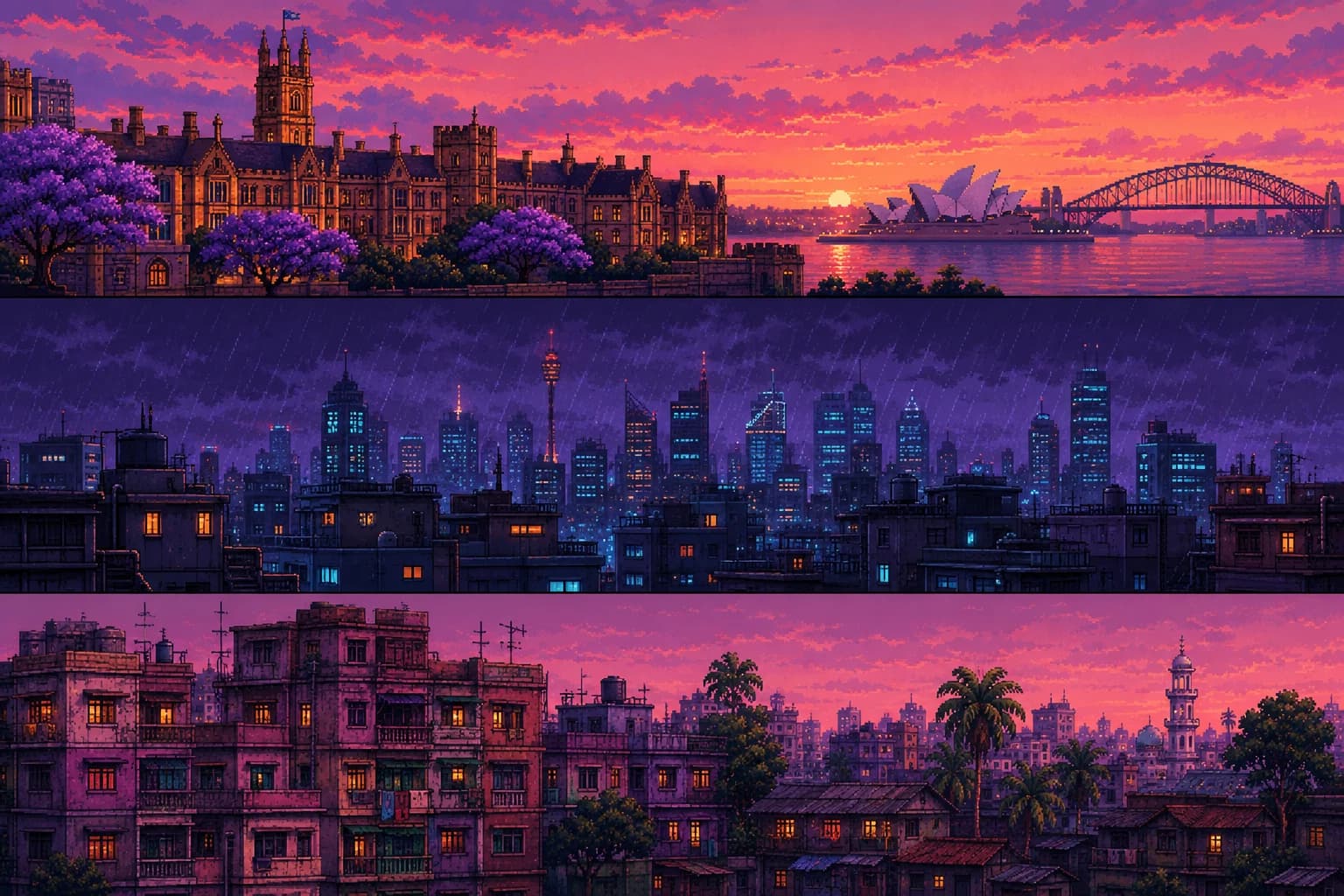 Pixel-art artwork from The Journey
