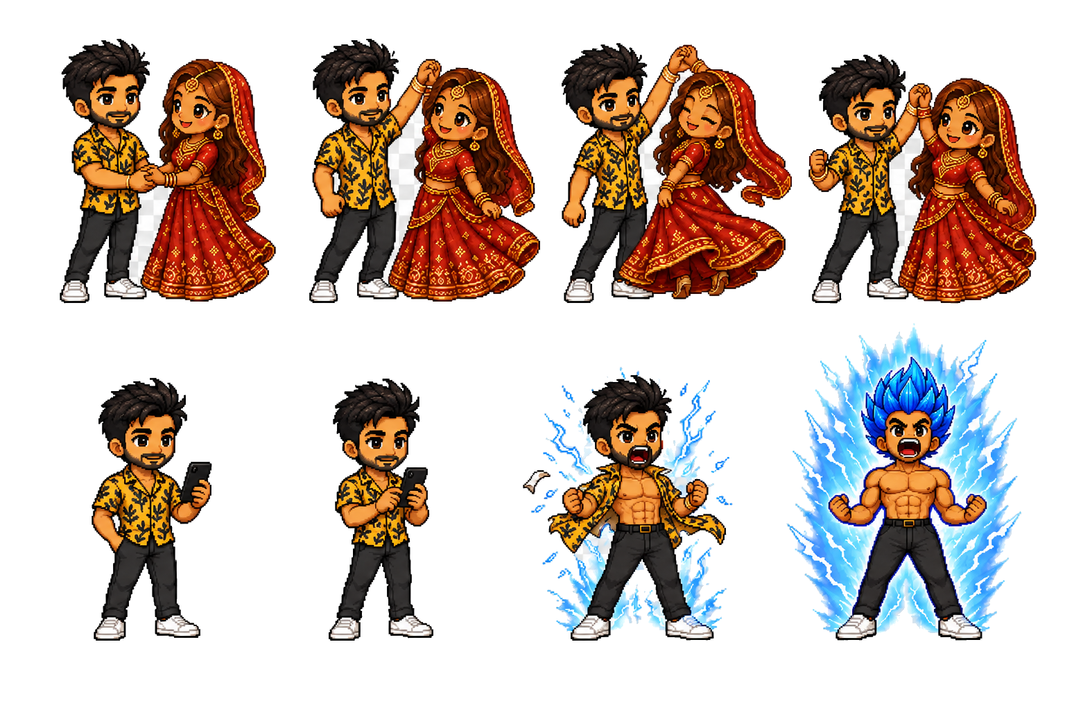Chibi character artwork used in The Journey's story experience